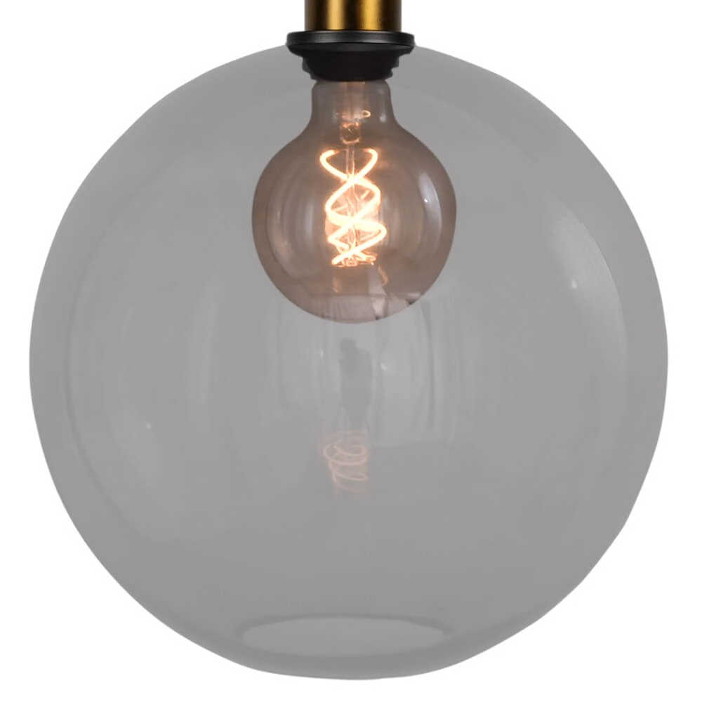 Hängelampe Ø 30cm Bella 2 Antikes Messing mit Rauchglas Masterlight 8718121334103