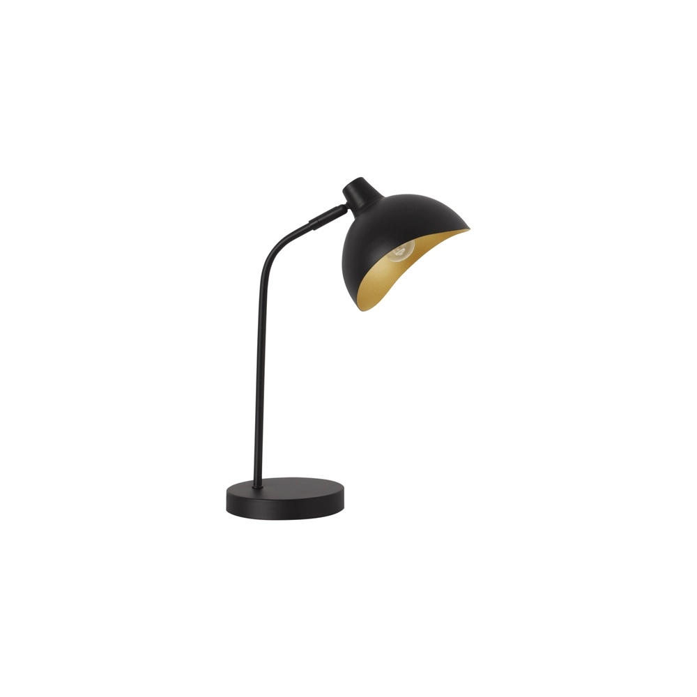 Tischlampe Geti Schwarz mit goldener Innenseite Lyora 5212017436405