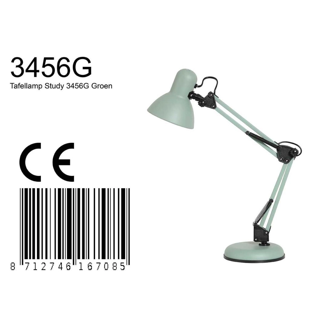 Schreibtischlampe Study Grün Steinhauer 8712746165395
