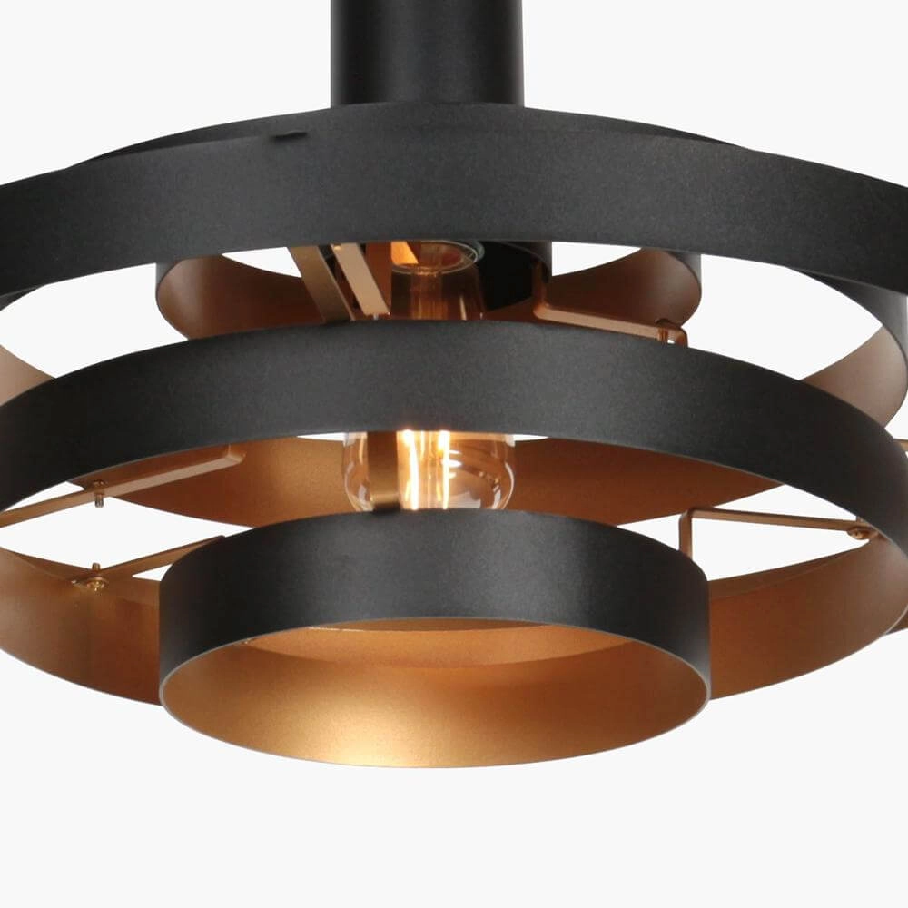 Design-Pendelleuchte Halo Cirque schwarz Ø 50cm Steinhauer 8712746178333
