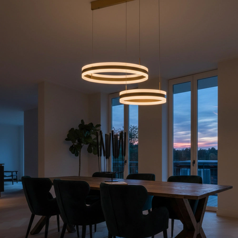 Pendelleuchte Agos Goldenes Design