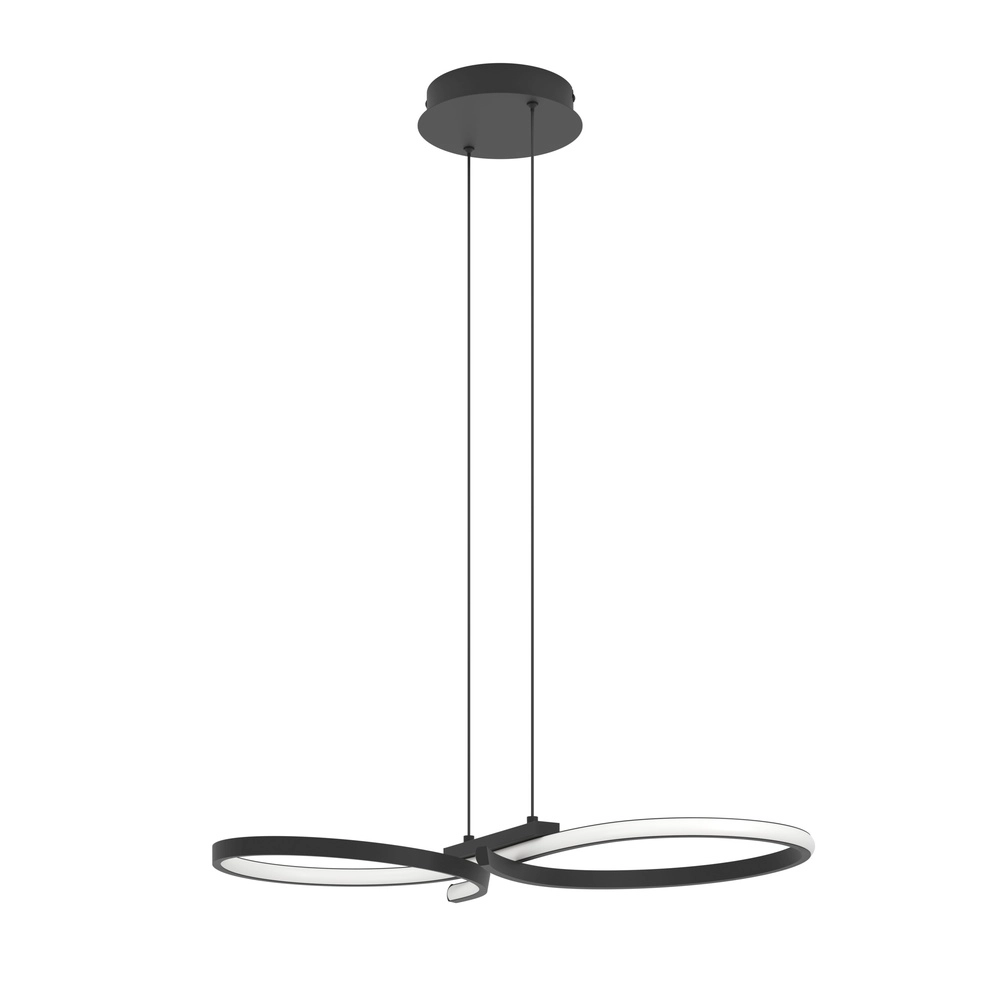 Moderne LED-Wandlampe Serpins 66 cm – Schwarz Eglo 9008606313662