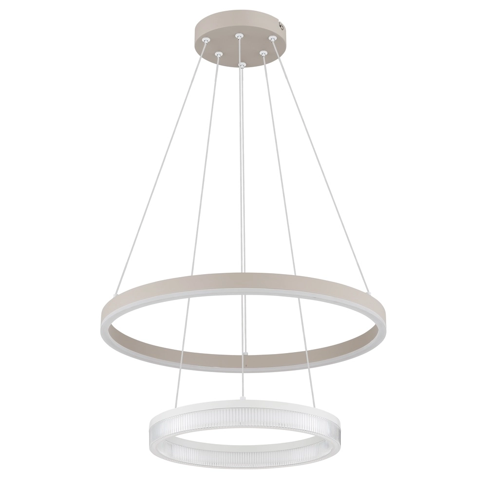 Moderne Pendelleuchte Zara sandbraun Ø 50cm Globo 9007371573073