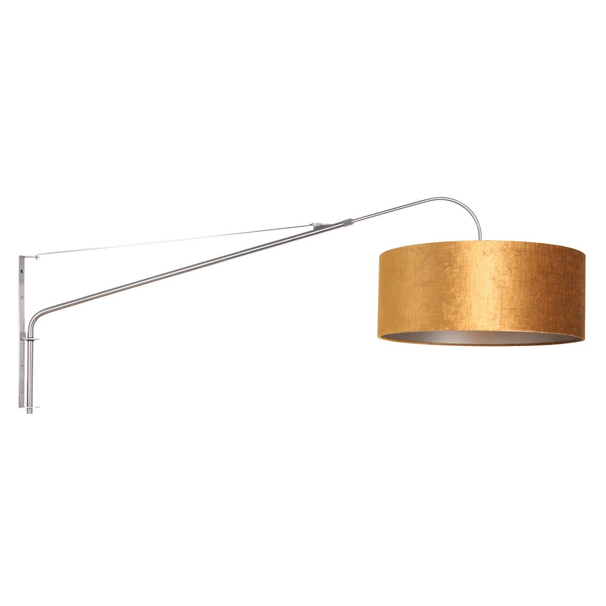 Wandleselampe Elegant Classy mit goldenem Samt Steinhauer 8712746146028