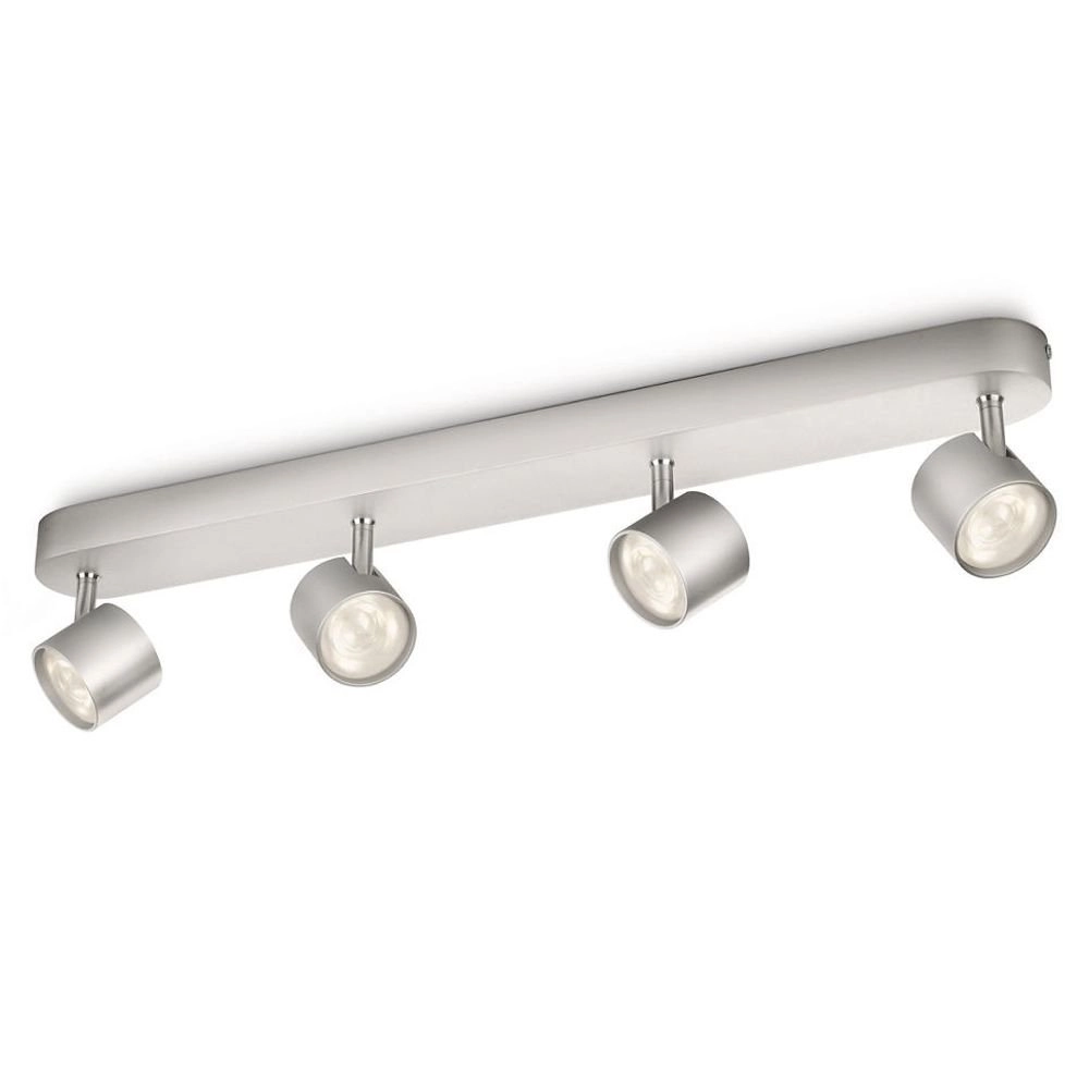 LED-Deckenstrahler My Living Star 4-Licht-Metallgrau
