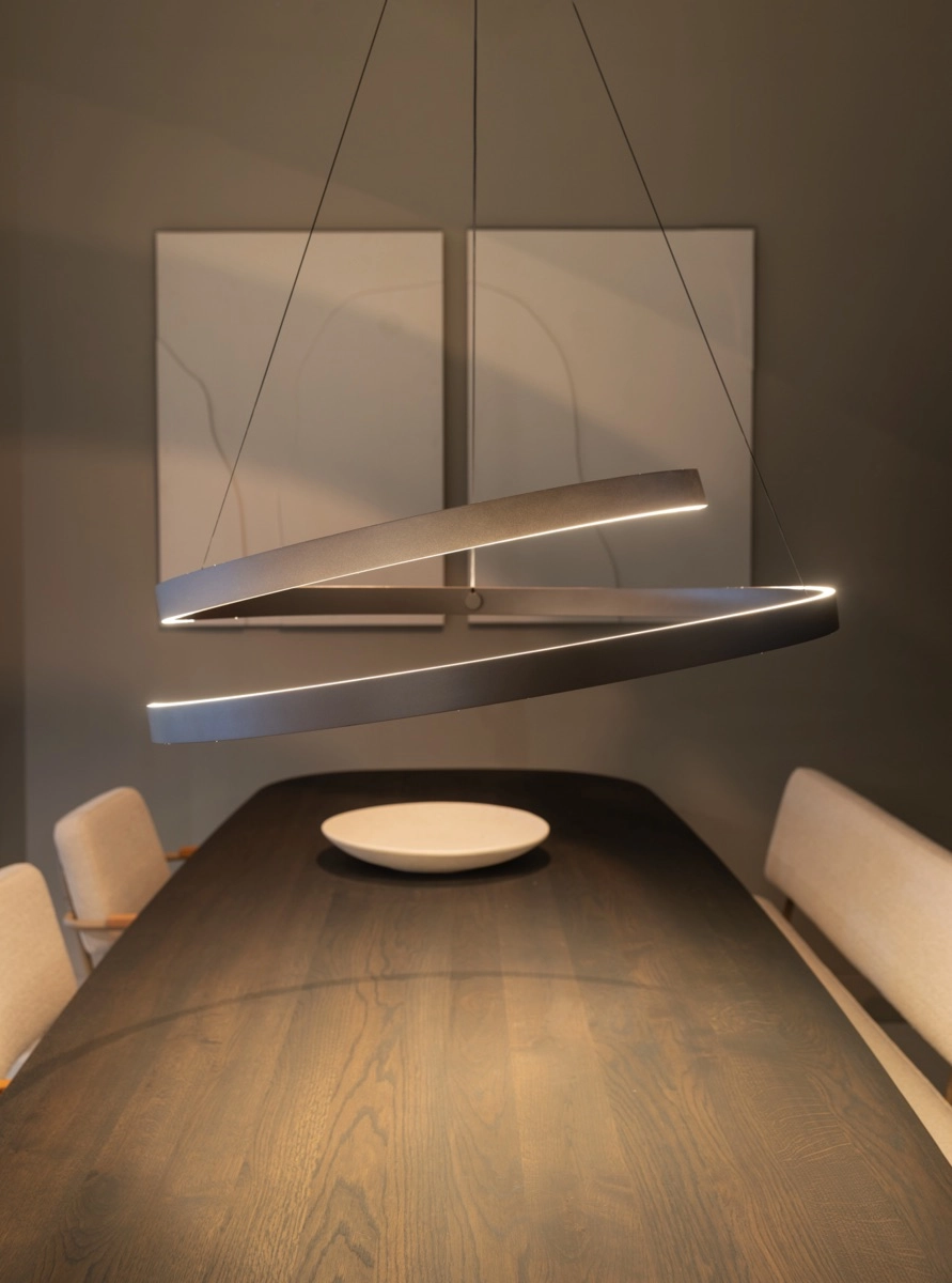 LED-Pendellicht Remona Ø 60cm – Champagner ETH 8720195311461