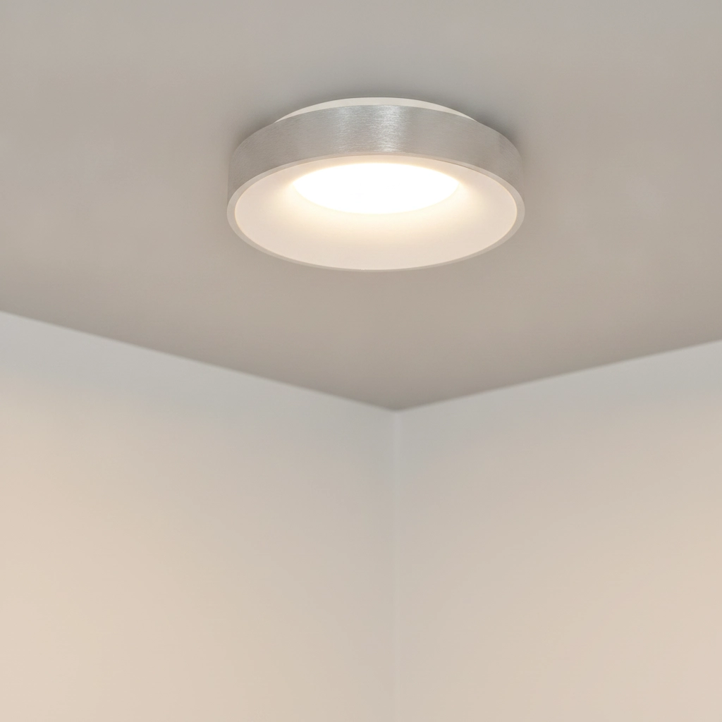 Deckenlampe Rando Thin silbergrau Ø 38cm