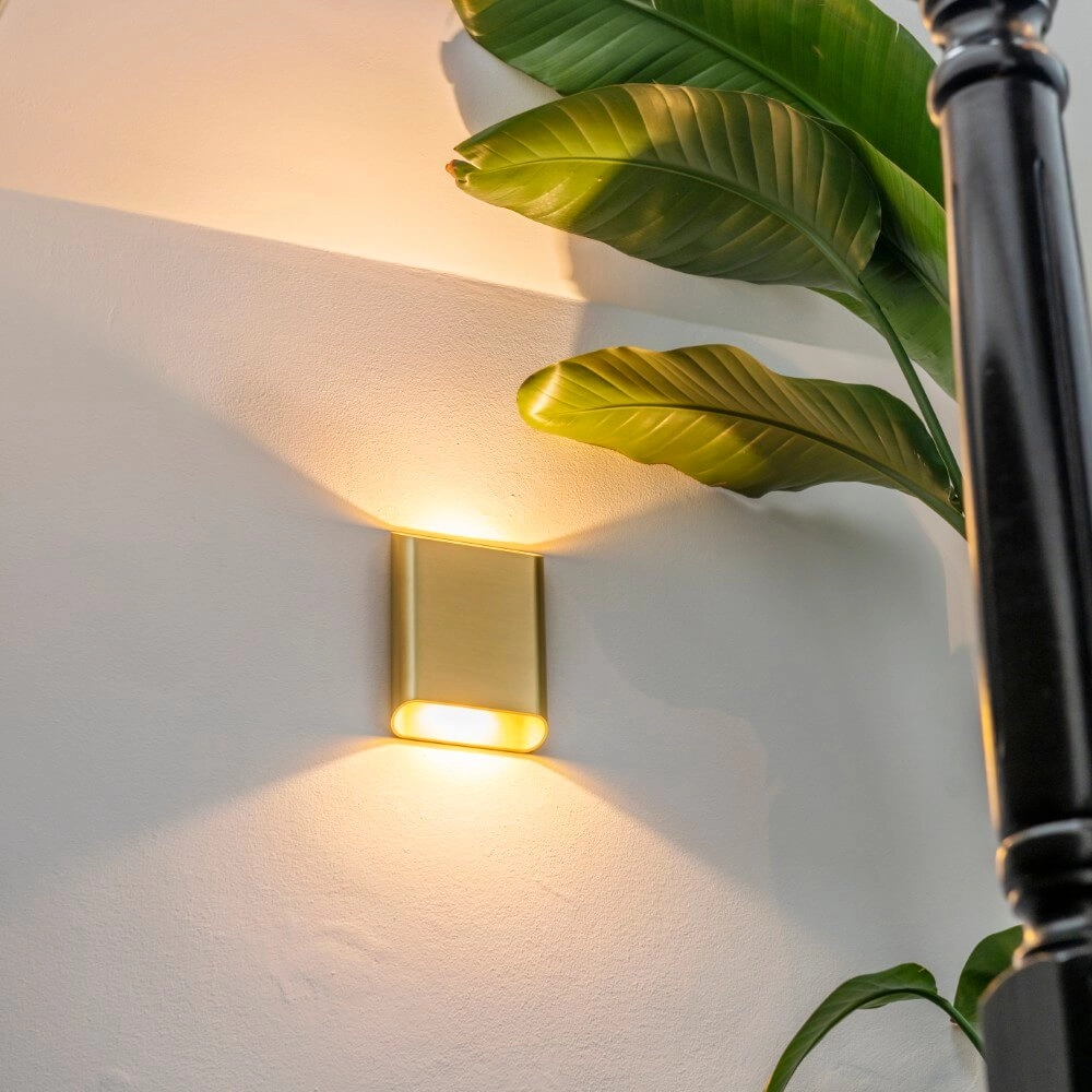 Wandleuchte Diaz L Gold gebürstet Artdelight 8720701100312