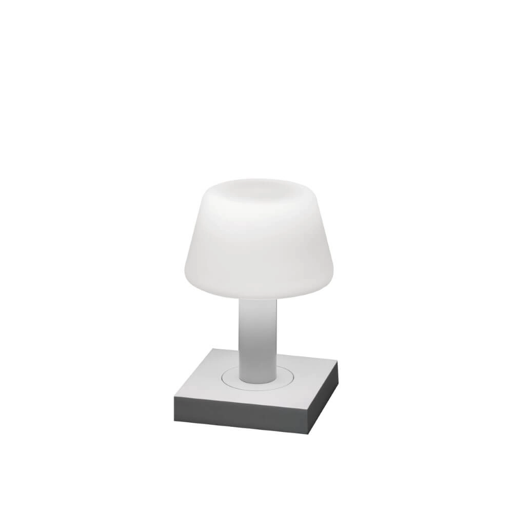 Wiederaufladbare Tischlampe Monaco Weiß