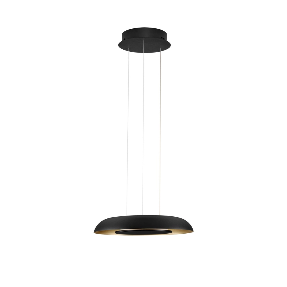 Moderne Pendelleuchte Epos Ø 40cm schwarz mit gold Lyora 5212017463265