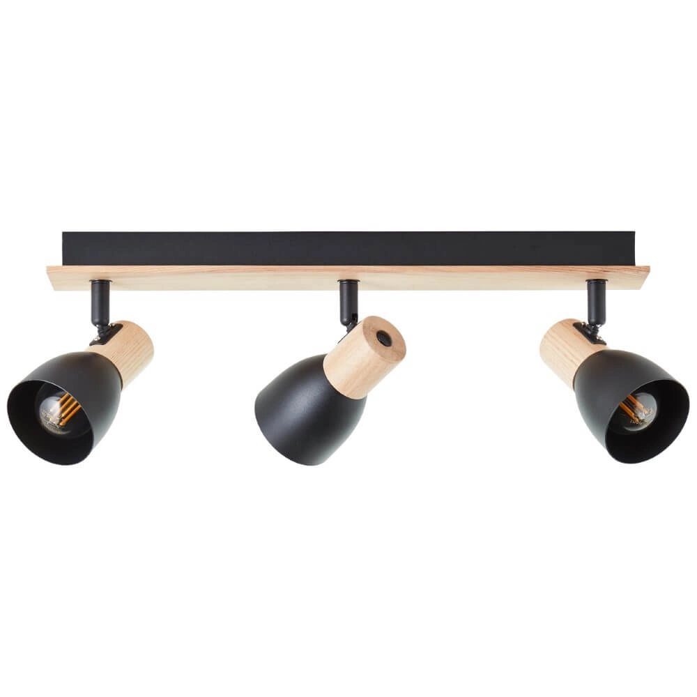 Deckenleuchte Daintree 3-Licht-Schwarz Brilliant 4004353408748