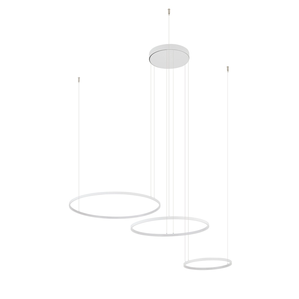 Design-Pendellampe Circolo Led 3 weiße Ringe Lyora 5903139116497