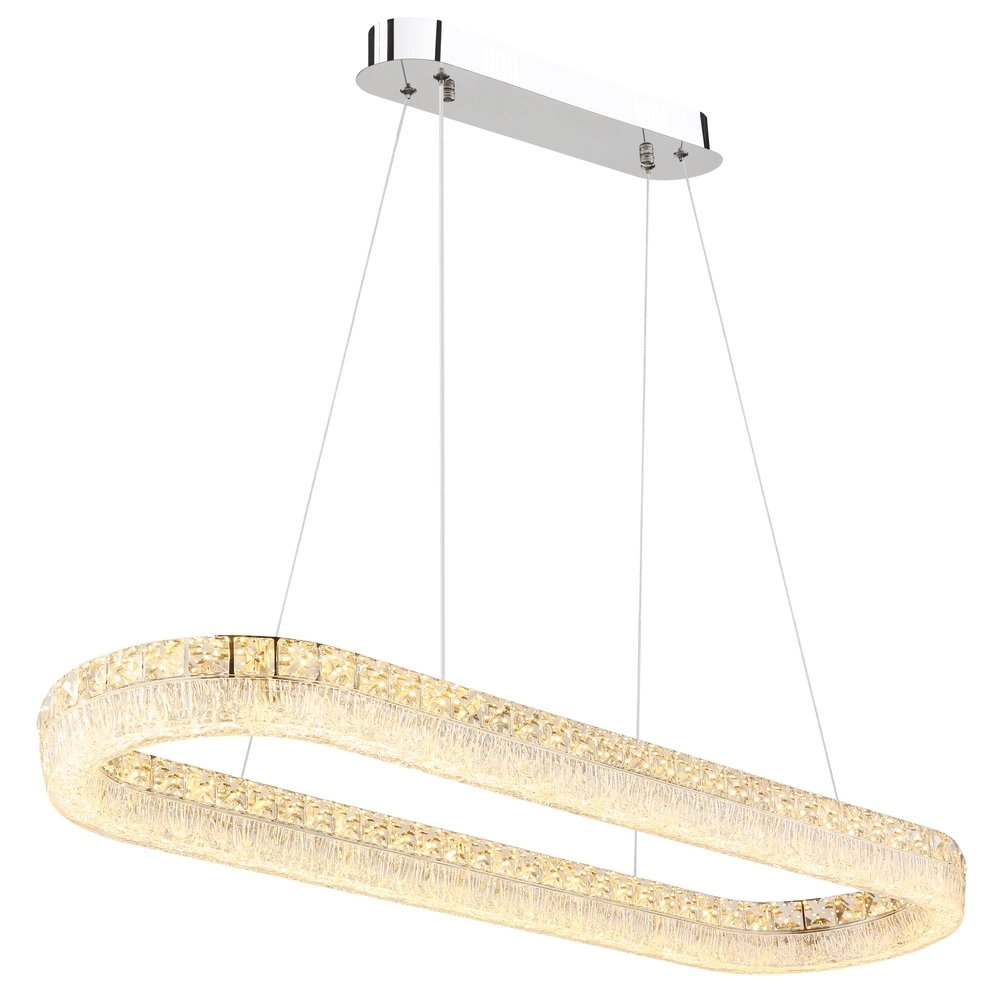 Pendellampe Laurel Ovales Chrom Globo 9007371572779