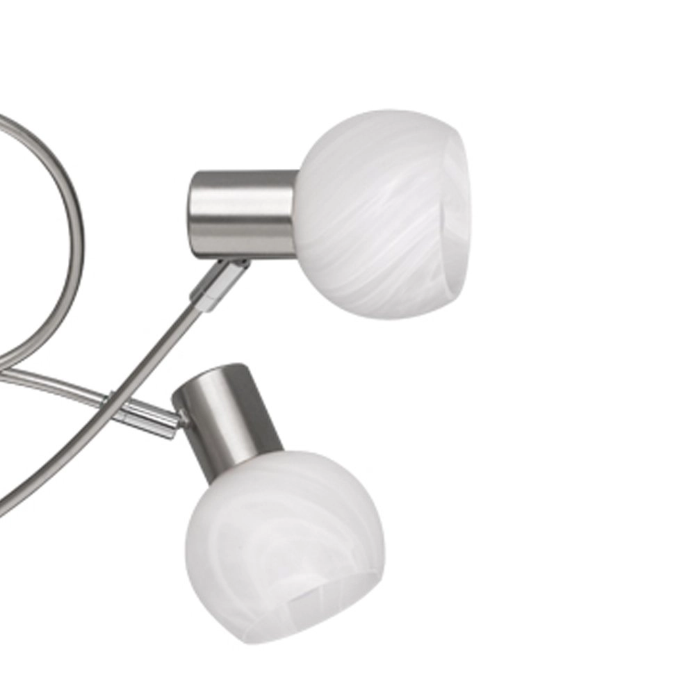 Deckenstrahler Antibes Knot 5-leichte Nickelmatte Trio 4017807353648