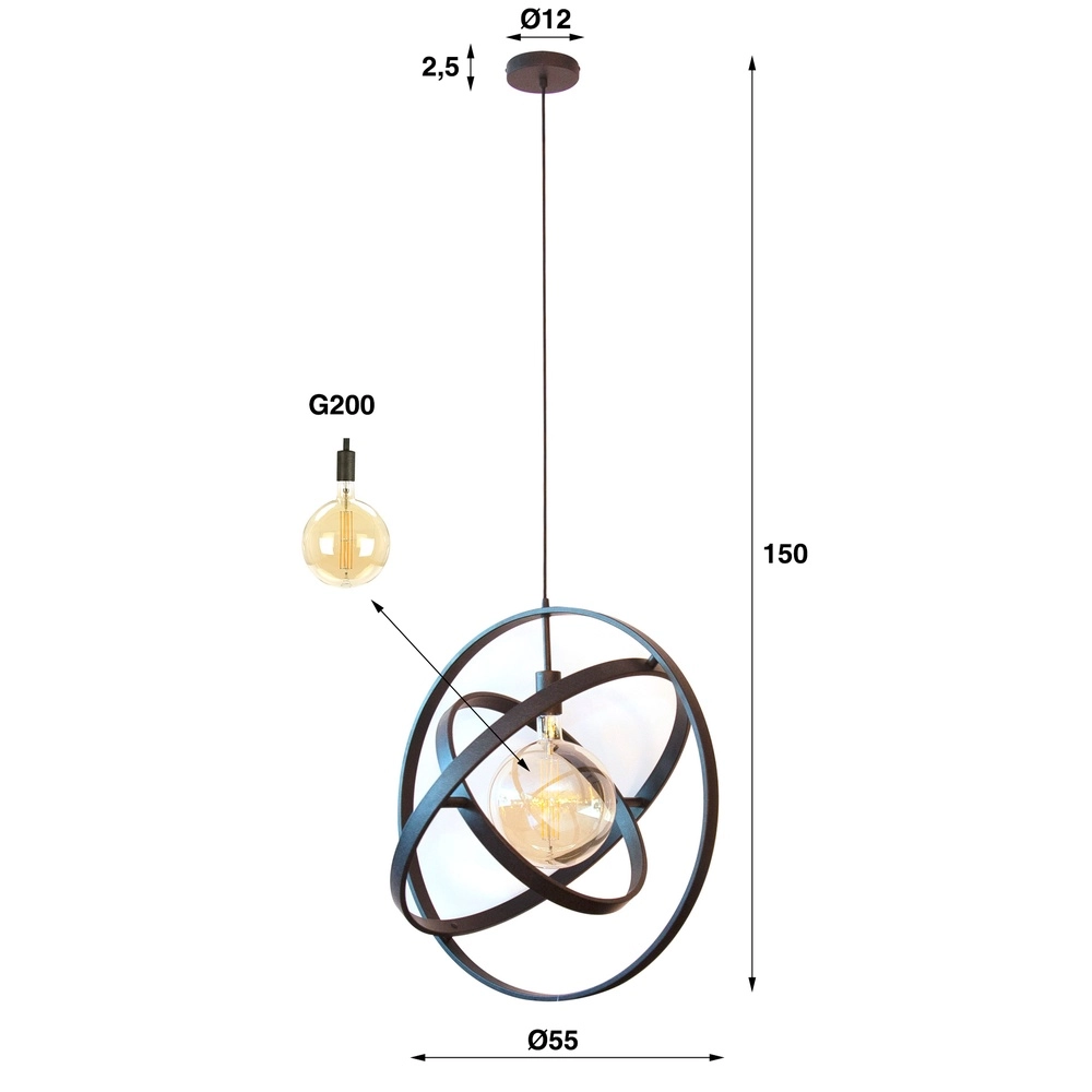 Design-Pendellampe Galaxy Ø 55cm Lyora 8716803512115