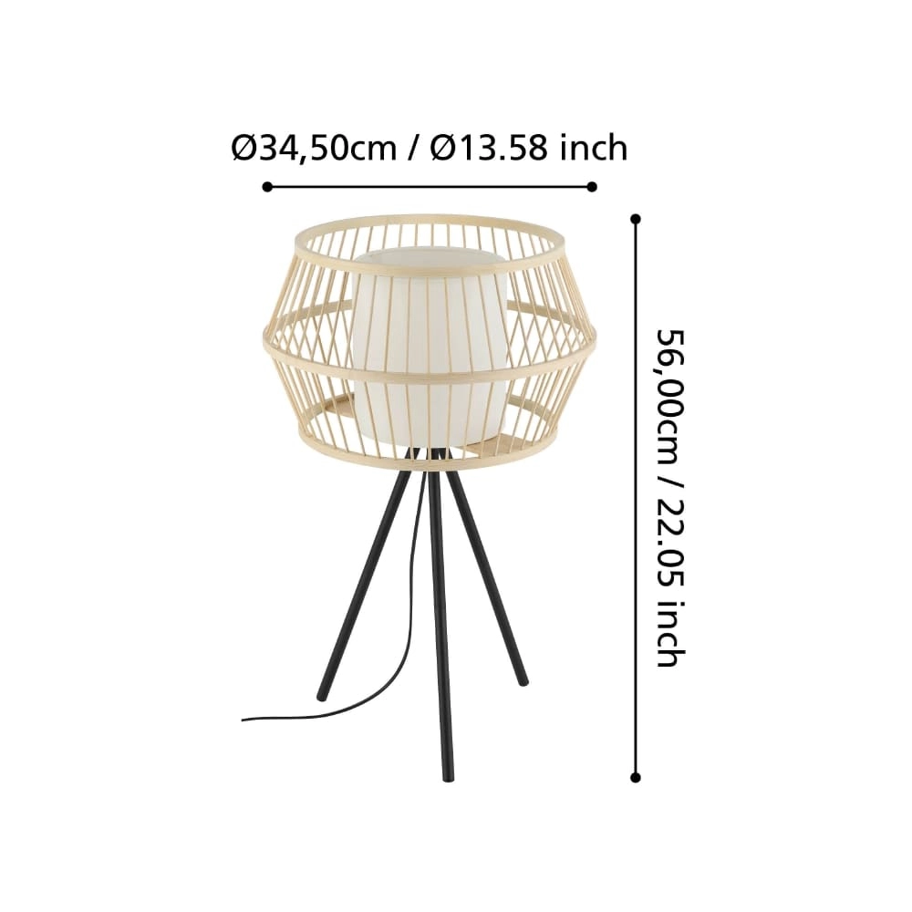 Tischlampe Monterroso Rattan Stars of Light 9008606243402