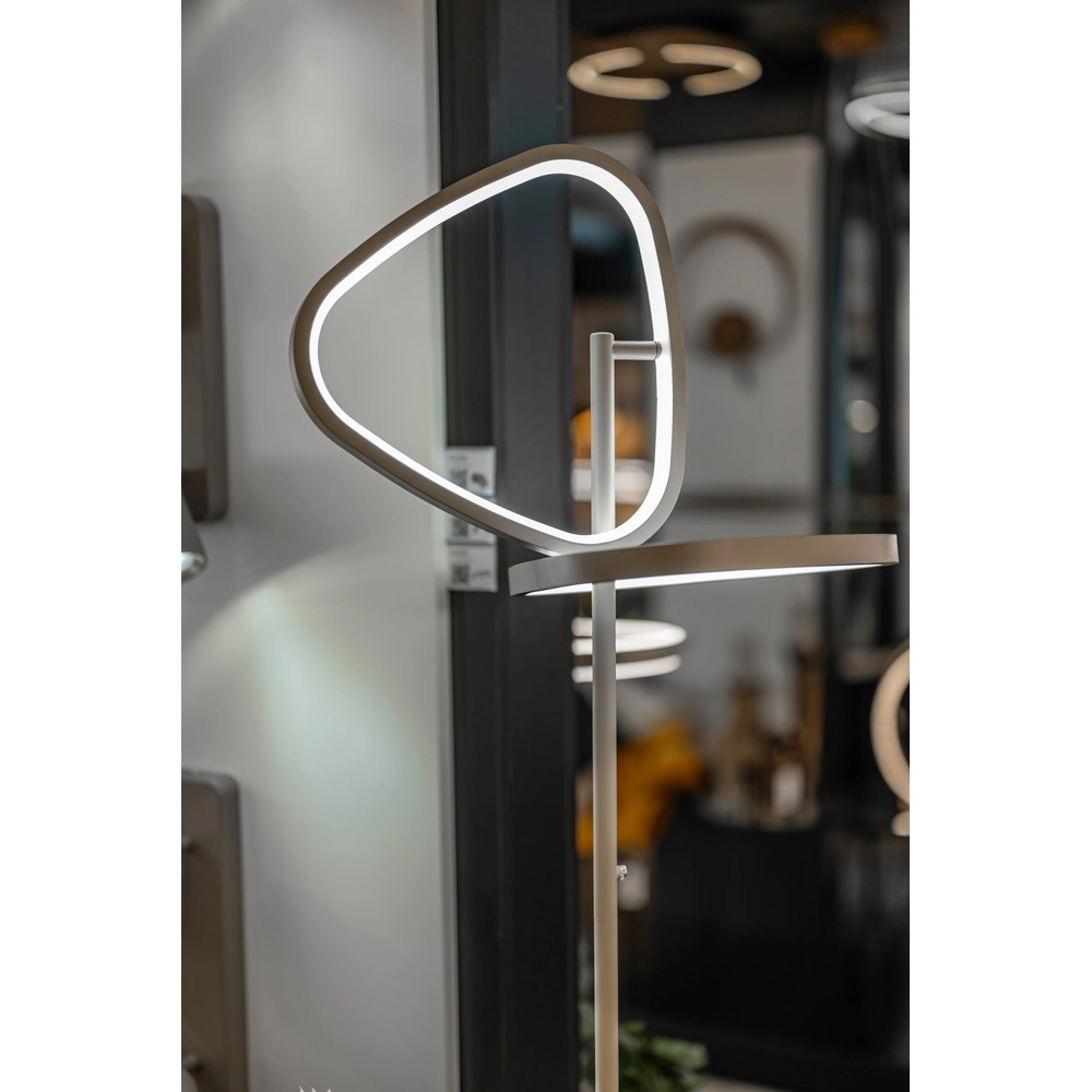 Moderne Stehlampe Leporano Sandbraun Eglo 9008606391226