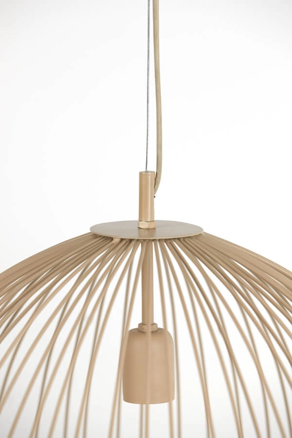Cremefarbene Pendelleuchte Rilana Ø 34cm Light & Living 8717807649760