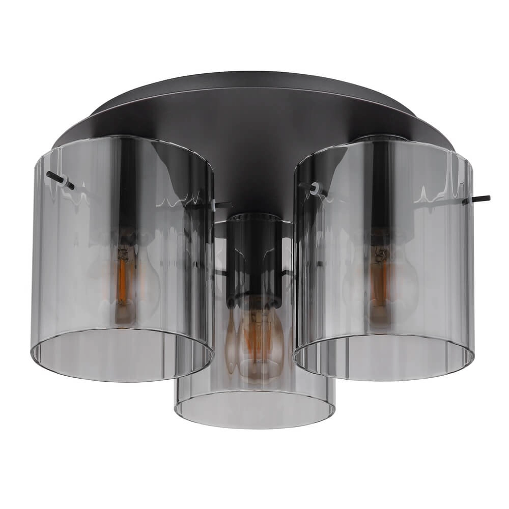 Deckenlampe Tulivar Design Rauchglas 3-flammig Globo 9007371456901