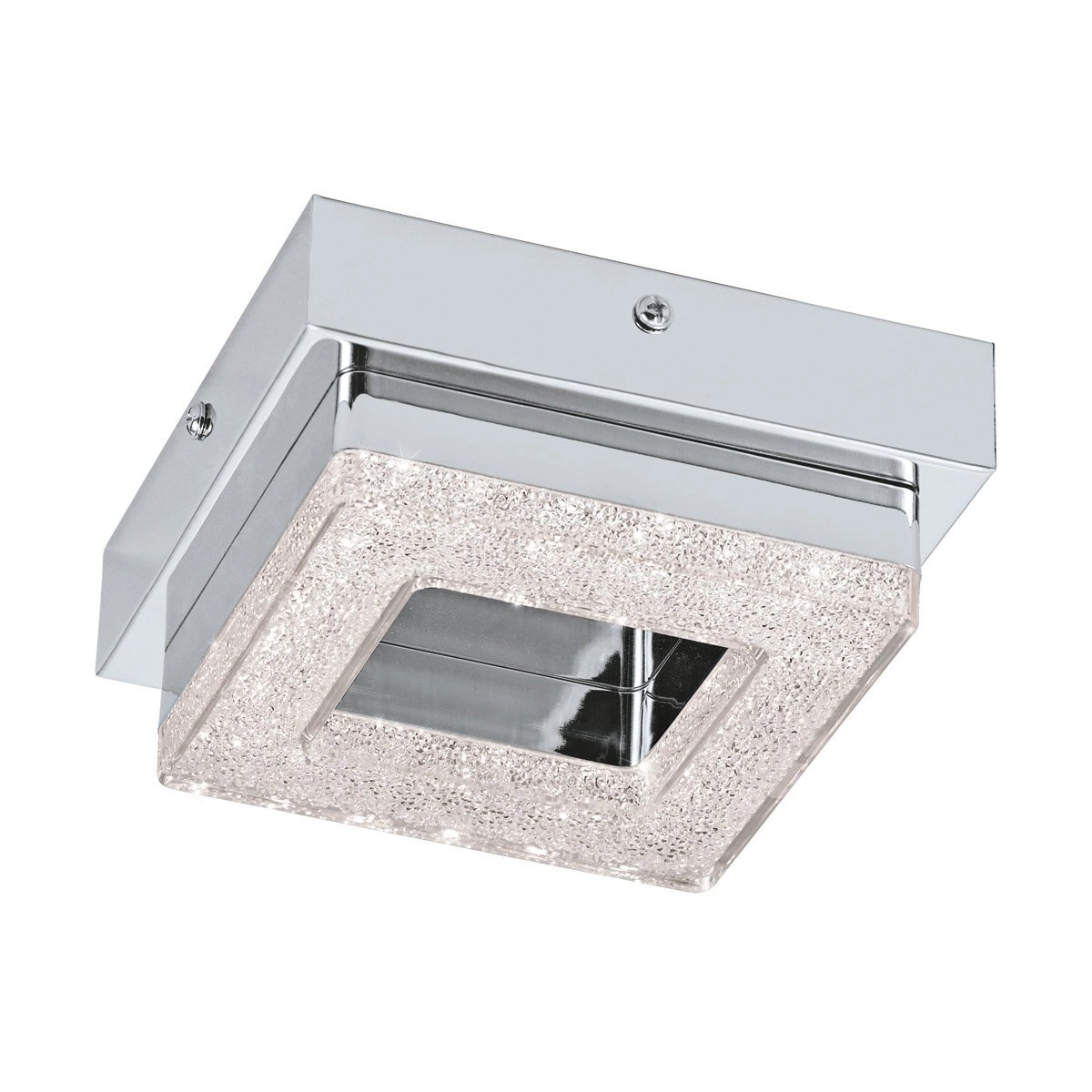 LED-Deckenlampe Fradelo 4 W – 3000 K – 12 cm Chrom mit Kristall