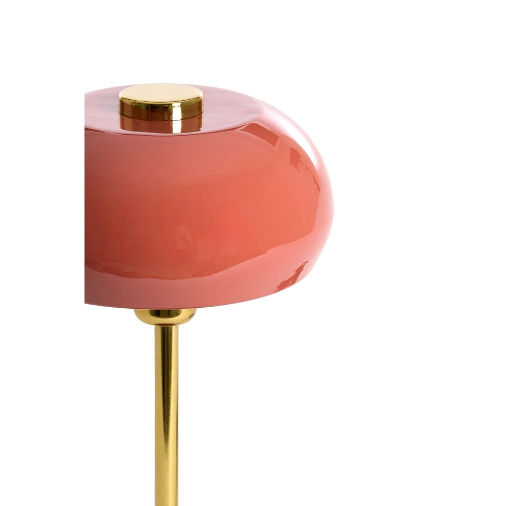 Tischlampe Surin Ø 22cm – glänzende Koralle mit Gold Light & Living 8717807743420
