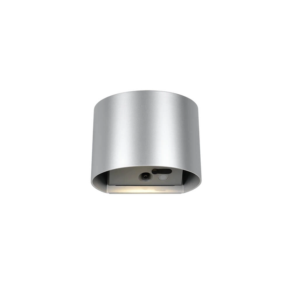 Wiederaufladbare Wandleuchte Genie silbergrau mit Sensor Trio 4017807636338