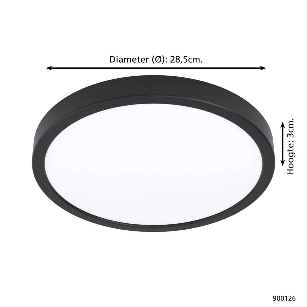 Deckenlampe Zigbee Argolis-Z Ø 28,5cm schwarz Eglo 9008606232505