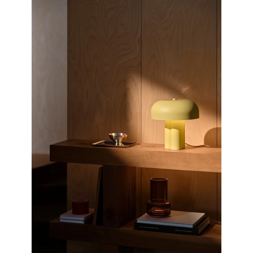 Japandi-Tischlampe Sandro  Gelb