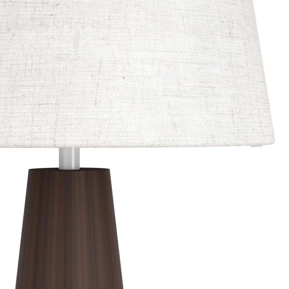 Landtischlampe Patemsico Braun mit Kapuze