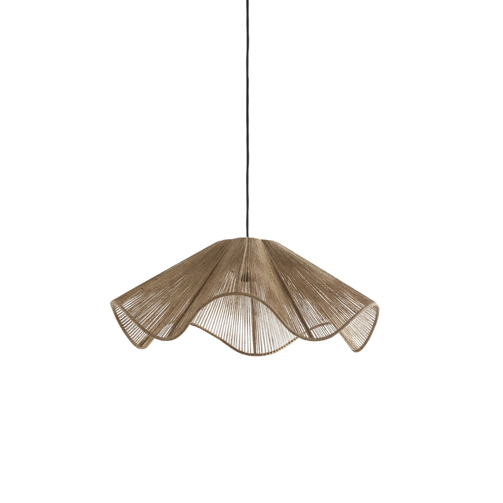 Rattan-Pendellampe Fodara Ø 60 cm braun Light & Living 8717807702090