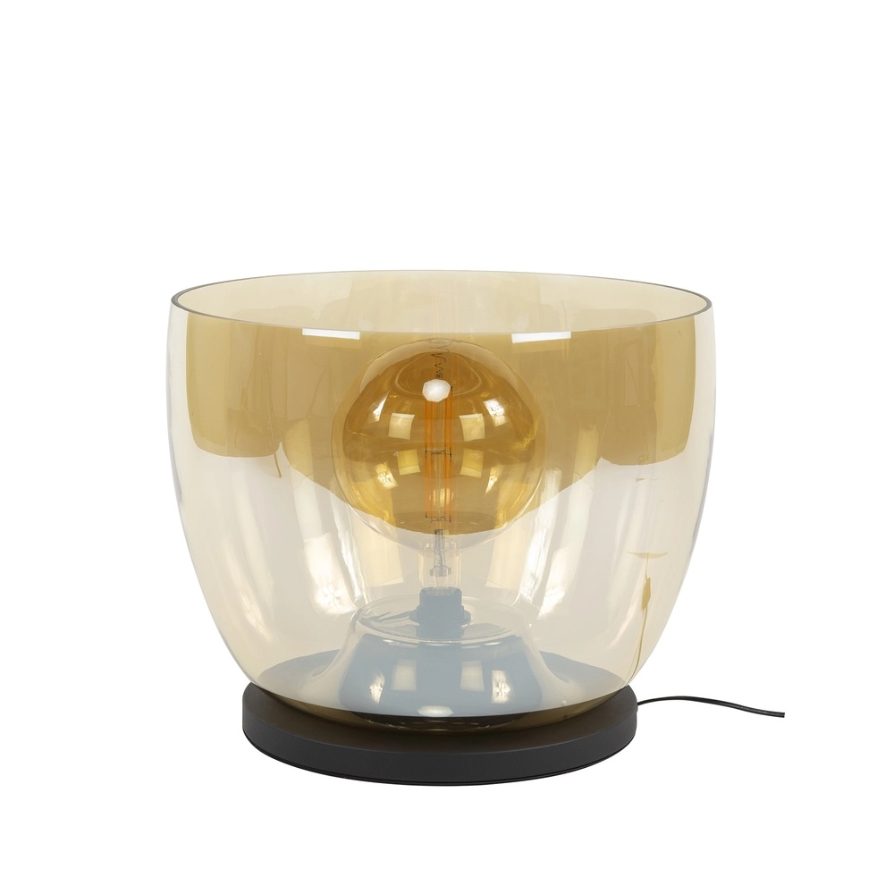 Bernsteinglas der Stehlampe UP Ø 48 cm – 41 cm hoch Lyora 8716803512641