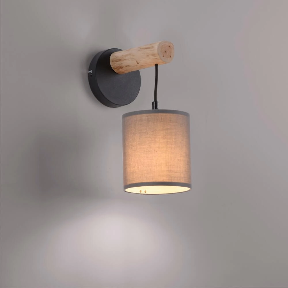 Ländliche Wandlampe Green Tribu Taupe Just Light 4043689995157
