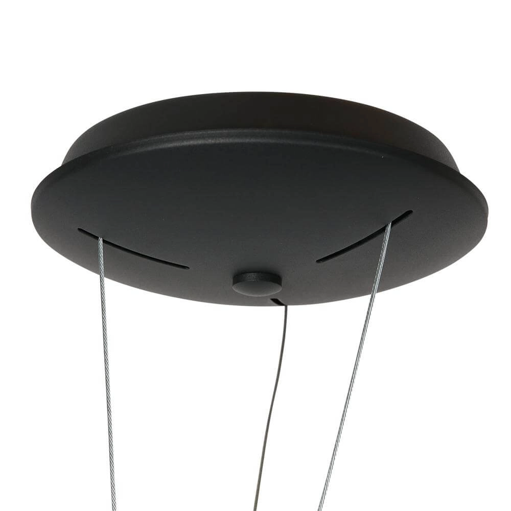 Schlanke Pendelleuchte Ringlux schwarz Ø 60cm Steinhauer 8712746171976