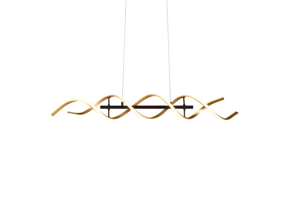 Design-LED-Hängelampe Sequence schwarz mit gold Trio 4017807540734