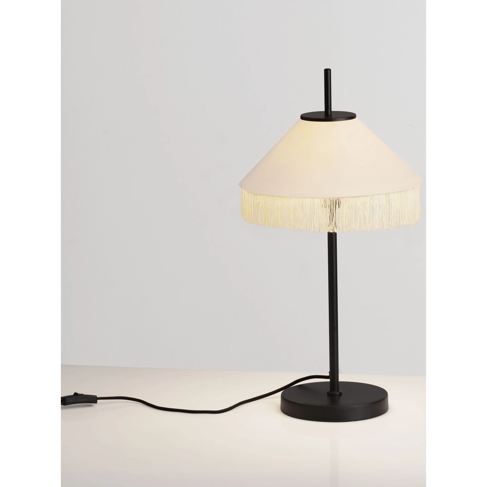 Tiffany-Tischlampe Velvy Beige Lyora 5212017493804