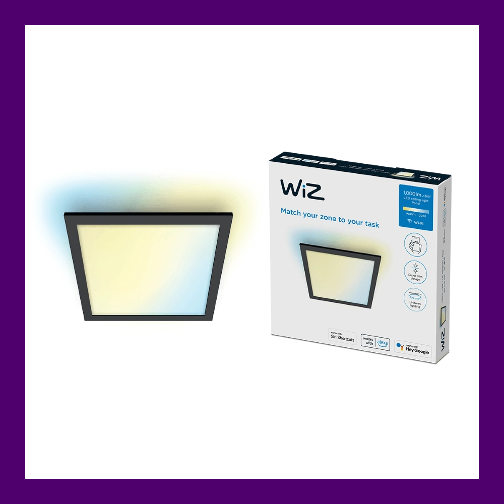 Deckenlampe Panel schwarz - 12W WiZ 8719514554917