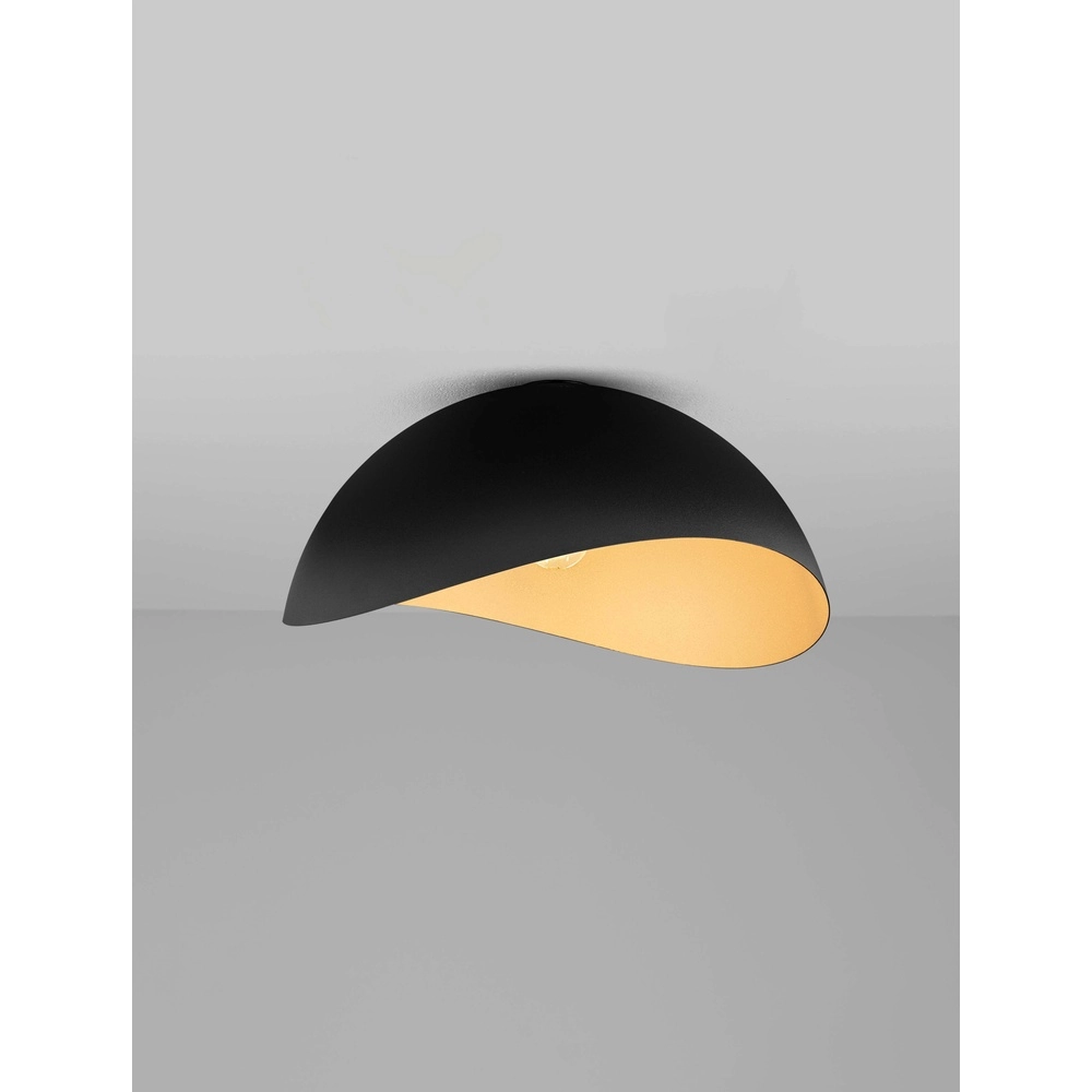 Deckenlampe Opsi schwarz mit gold Ø 50cm