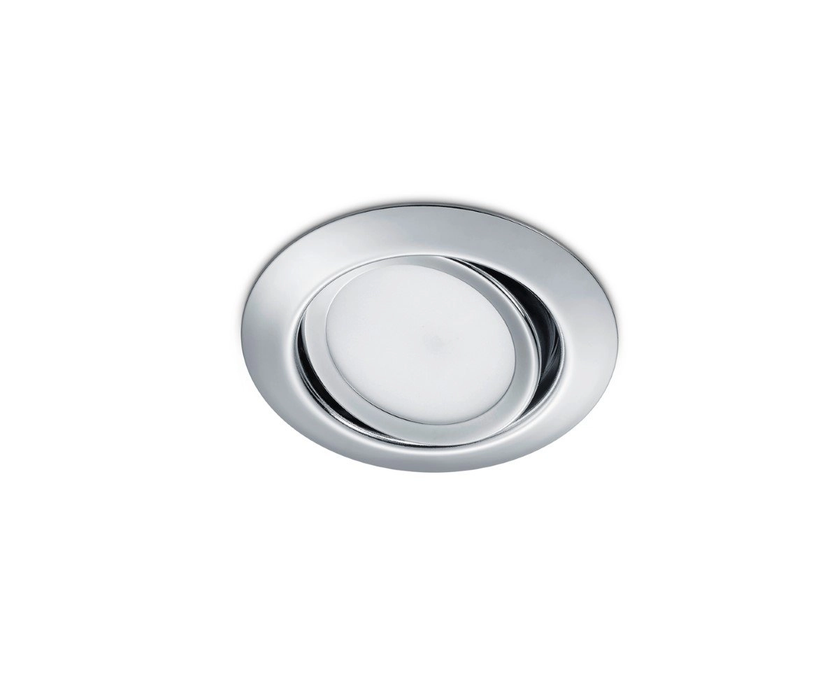 LED Einbaustrahler Rila 5W - 3000k - 8,2 cm Silbergrau Trio 4017807376463
