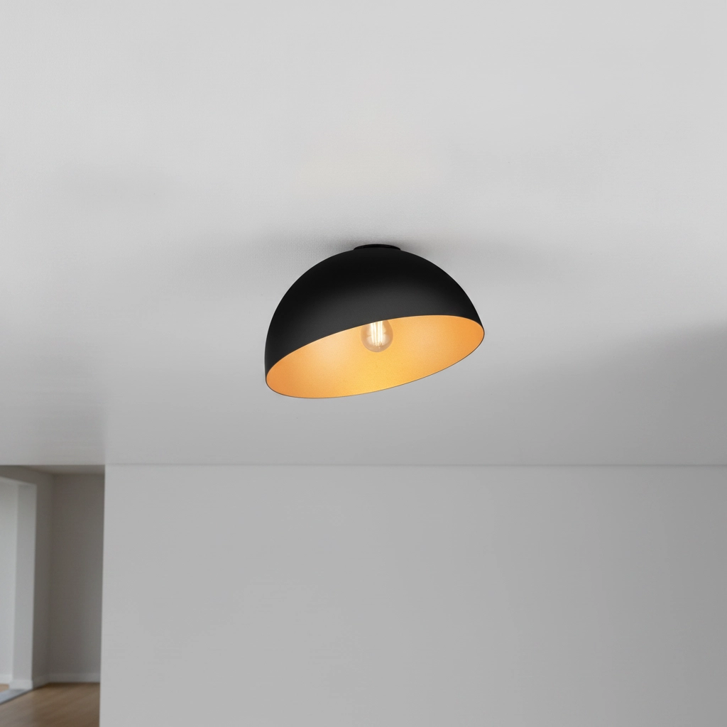 Deckenlampe Onia schwarz mit gold Ø 29cm
