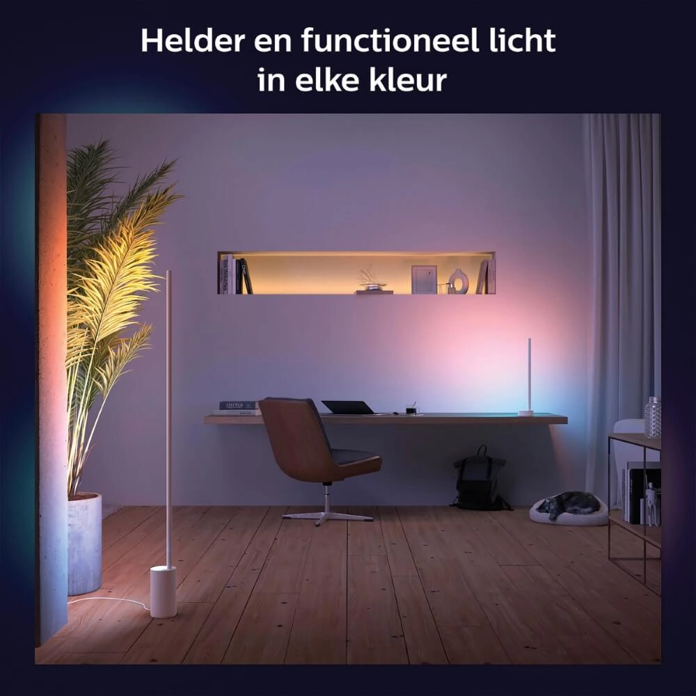 Tischlampe Hintergrundbeleuchtung Hue Gradient - 12W - White and Color 55cm weiß Philips 8718696176238