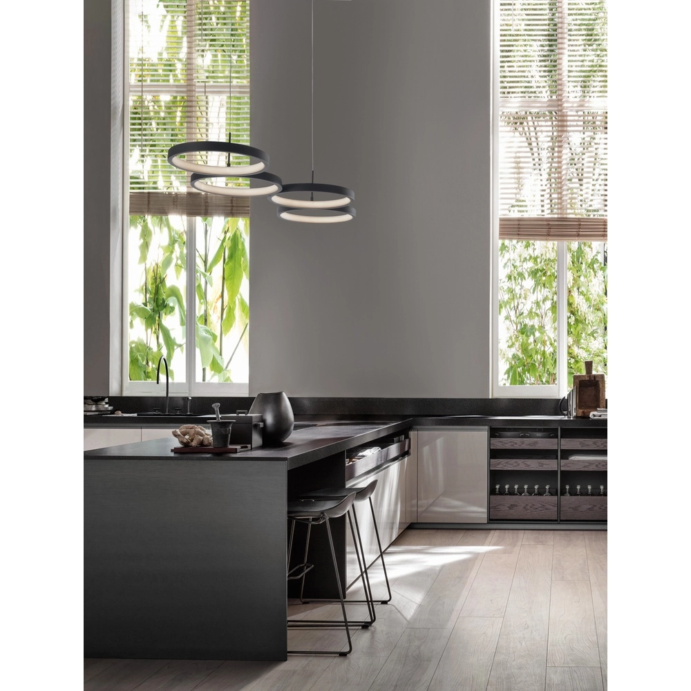 Moderne Pendelleuchte Magnus schwarz 84cm Lyora 5212017433183