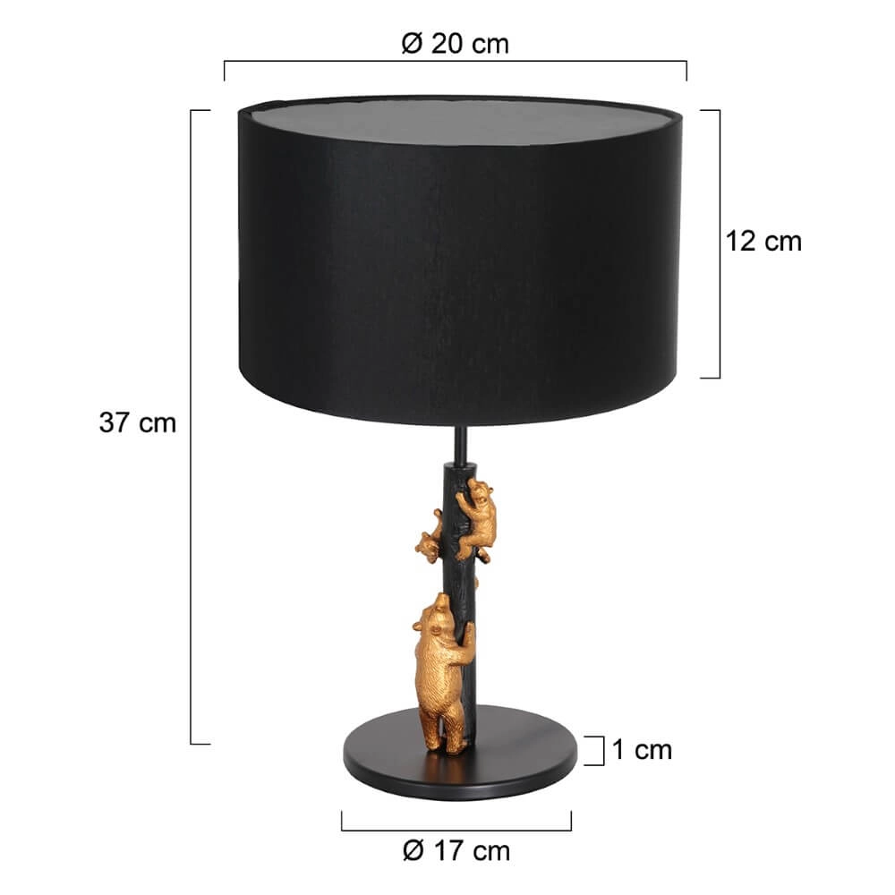 Designer-Tischlampe Animaux mit Gold Steinhauer 8712746152562
