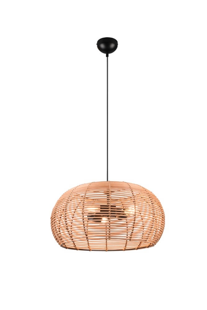 Rattan Pendelleuchte Inga Ø 50cm Trio 4017807544800