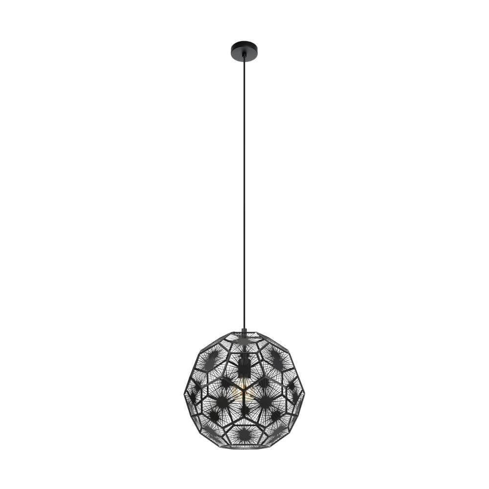 Schwarze Hängelampe Skoura 1 Ø 41cm