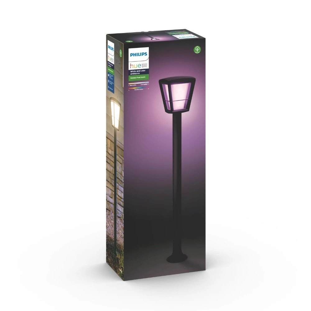 Gartenlampe schwarz Hue Econic 100cm Philips 8718696170601