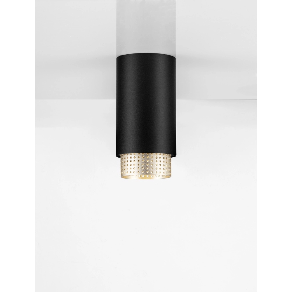 Deckenstrahler Nessi schwarz mit gold Lyora 5212017475121