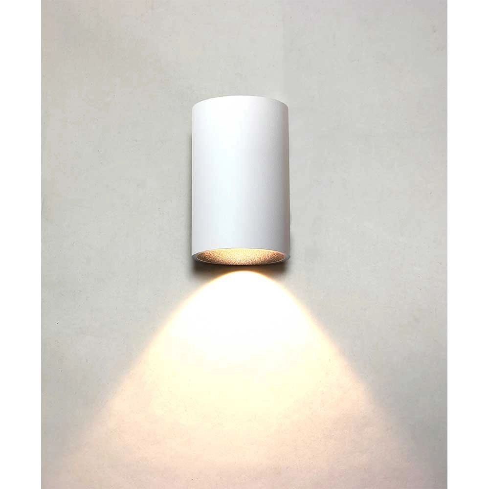 Weißer LED-Scheinwerfer Brody 7cm - weiß