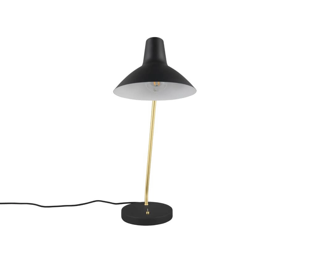Schlanke Schreibtischlampe Traveller Schwarz Trio 4017807613711