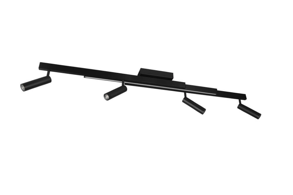 4-flammiger LED-Spot Zeno Schwarz Trio 4017807622904