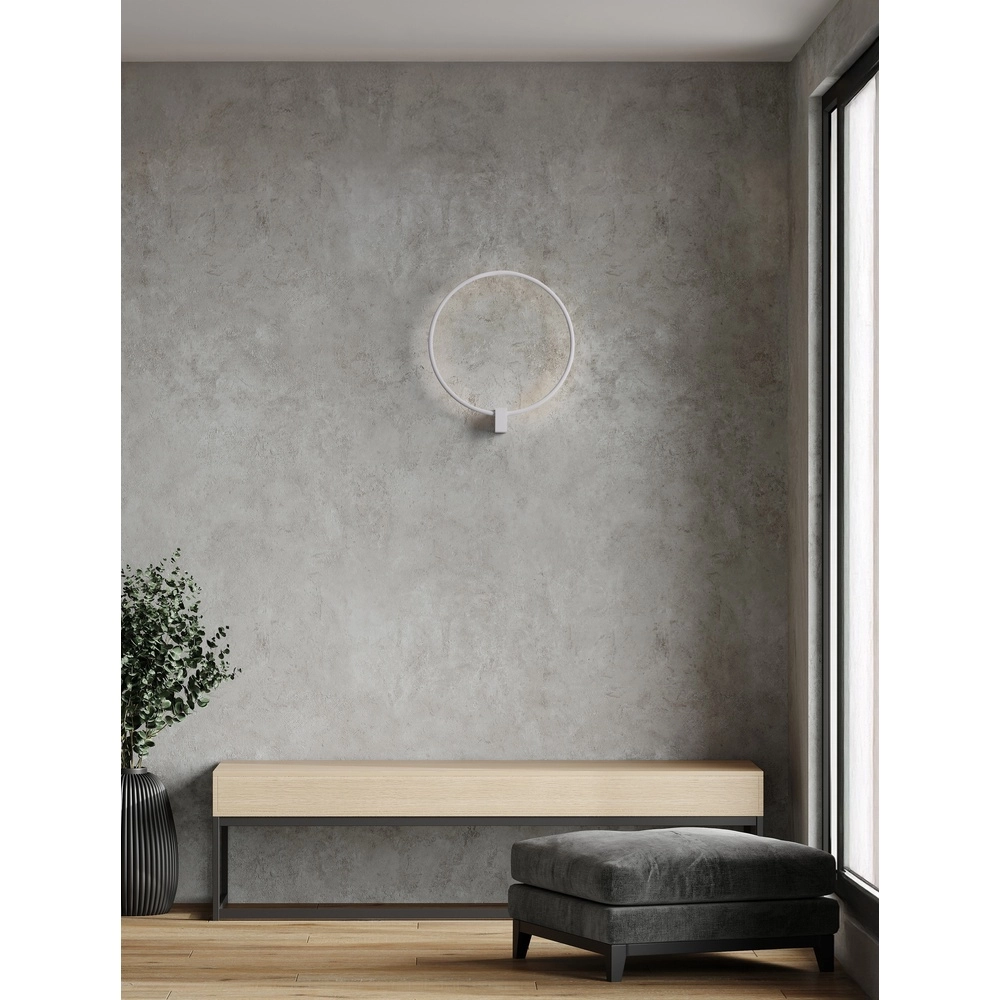 Runde Wandleuchte Cercio weiß Lyora 5212017473691